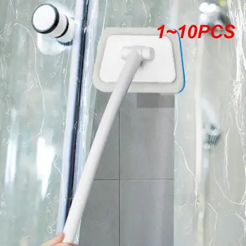 1 ~ 10ШТ Многофункциональная настенная щетка для ванной комнаты с длинной ручкой, Съемные бытовые щетки для ванной, Губка для чистки керамической плитки