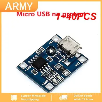 1 ~ 40ШТ Micro USB / Type-C / Mini 5V1A 18650 TP4056 Модуль зарядного устройства для литиевой батареи Зарядная плата с защитой Двойных функций
