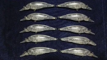 10шт неокрашенных воблеров Minnow Hardbaits с корпусами рыболовных приманок 108 мм 10,8 г Пустых приманок JSE038
