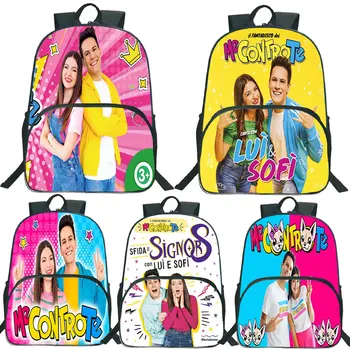 16-дюймовый рюкзак Me contro Te для девочек, детские рюкзаки, школьная сумка с героями мультфильмов для мальчиков, подростковая сумка для книг, дорожный рюкзак Mochila
