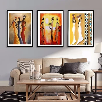 3 Панели Африканская Женщина Триптих алмазная вышивка Плакат 5d Diy алмазная живопись Наклейка на Стену для Гостиной DecorationZP-2660