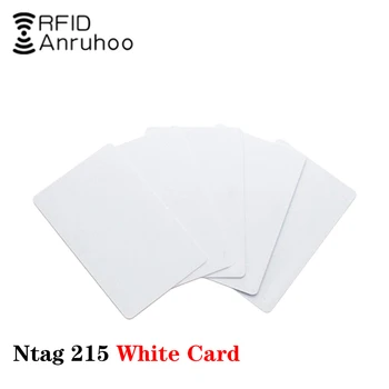 5/10 шт. смарт-чип NFC ntag215 белая карта RFID-метка ультратонкая водонепроницаемая пустая карта 13,56 МГц значок-жетон ультралегкая монета-ключ