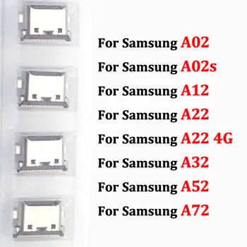 5 шт., разъем Micro Mini USB jack разъем зарядного устройства Порт Зарядки Для Samsung Galaxy A02 A02s A12 A22 A32 A52 A72 4G 5G