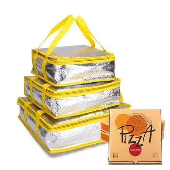 6, 8, 10, 12-дюймовая сумка для доставки пиццы с изоляцией, Складная Переносная Термосумка для пикника, сумка для доставки еды и напитков, изолированная сумка для переноски