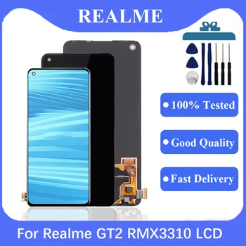 AMOLED Для Oppo Realme GT2 RMX3310, RMX3312, RMX3311 ЖК-дисплей С Сенсорной панелью Дигитайзер Для Realme GT2 Замена ЖК-дисплея