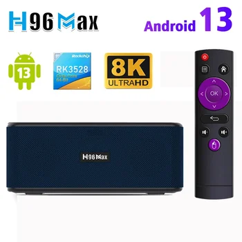 H96 MAX M7 TV Box С Динамиком Android13.0 Rockchip3528 Четырехъядерный 64-битный Cortex A53 8K Декодирование видео Wifi BT5.0 Медиаплеер