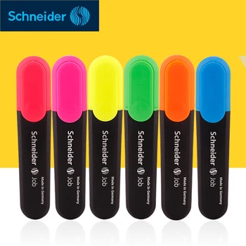 Schneider Job 150 Цветная флуоресцентная ручка для разметки студенческим маркером В Германии 12 цветов На выбор, нетоксичный, экологически чистый