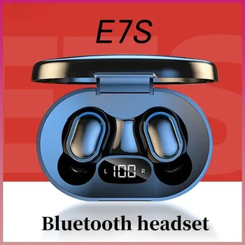 TWS E7S Fone Bluetooth Наушники Беспроводные Наушники для Xiaomi Vivo Oppo Наушники С Шумоподавлением Беспроводная Bluetooth Гарнитура