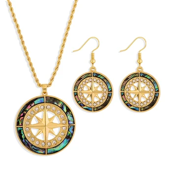 Vsy Trends Гавайские Ювелирные Изделия Compass Женский Ювелирный набор Ожерелье Модные Украшения для женщин
