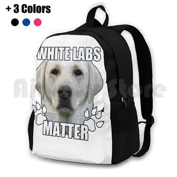 White Labs Matter Походный рюкзак для верховой езды, спортивная сумка для скалолазания White Labs Matter Животные Black Labs Собаки Funny Golden