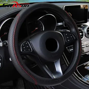 автомобильная Черная Крышка Рулевого Колеса из Искусственной Кожи для Mazda 2 5 8 Mazda 3 Axela Mazda 6 Atenza CX-3