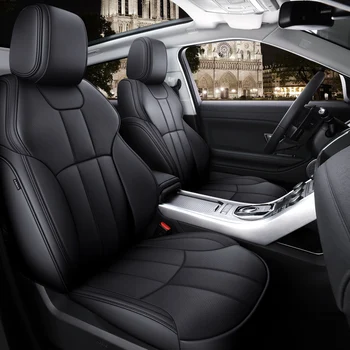Автомобильные аксессуары по индивидуальному заказу Чехлы для сидений на 5 мест Полный комплект из кожи высшего качества Специально для Volkswagen VW Tuguan TOURAN