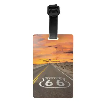 Багажные бирки Route 66, Изготовленные на заказ Багажные бирки на шоссе США, Конфиденциальность, Титульное имя, удостоверение личности.