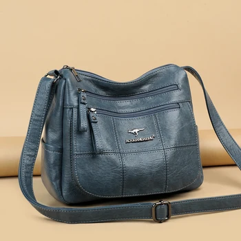 Высококачественная женская сумка из мягкой кожи, брендовая дизайнерская женская сумка 2023, роскошная женская сумка через плечо, женский кошелек