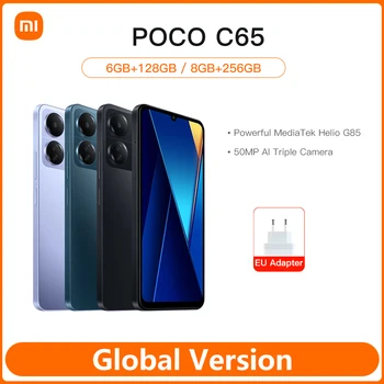 Глобальная версия POCO C65 6 ГБ 128 ГБ /8 ГБ 256 ГБ MediaTek Helio G85 6,74 
