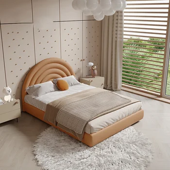 Деревянная роскошная детская кровать для малышей, детские кроватки размера 
