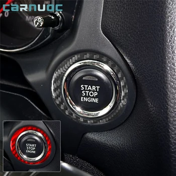 Для Mitsubishi Outlander 2014-2016 Без навигации, наклейки из углеродного волокна, Аксессуары для интерьера автомобиля, Ключ зажигания Старт-стоп