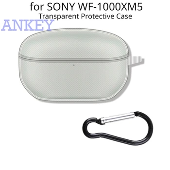 для SONY WF-1000XM5 Прозрачный чехол Коробка для зарядки наушников Моющийся защитный кожух от царапин
