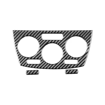 Для Subaru Forester 2009-2012 Мягкое карбоновое волокно для центрального управления автомобиля, накладка для воздуховыпуска, детали для наклеек