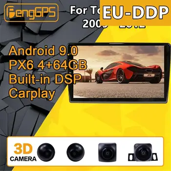 Для Toyota Wish 2009 2010 2011 2012 Автомобильный мультимедийный плеер Стерео Android PX6 Радио Аудио GPS Навигация головное устройство HD 360 Камера