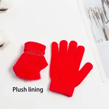 Зимние перчатки Универсальные перчатки с полными пальцами, дышащие перчатки, 1 пара для детей
