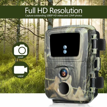 Игровая камера Mini Trail Camera PR600 1080P с функцией ночного видения, водонепроницаемая камера для охоты с активацией движения, ловушка для наблюдения за дикой природой