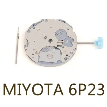 Кварцевый механизм MIYOTA калибра 6P23, 6P23, пять стрелок, 6,12 секундный часовой механизм с малой секундной стрелкой, запасные части