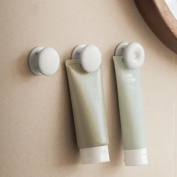 Креативные держатели для зубной пасты, устанавливаемые на стену без перфорации, Простота использования, Соковыжималка для бытовых моющих средств, зажим для хранения на стене в ванной комнате