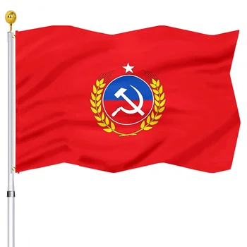 Ленин Сталин CCCP Российский флаг Советского Союза, флаги коммунизма, баннер с двойной прошивкой и латунными люверсами для внутреннего и наружного декора