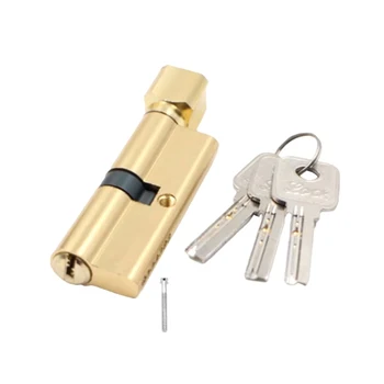 Металлический Цилиндр из меди 70 с набором ключей для домашней безопасности Межкомнатные Двери Спальня Офис Ванная Комната Кухня Деревянные двери