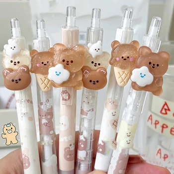 Механический карандаш Cute Bear 0,5 мм Мультяшный автоматический карандаш Kawaii Press Pen Корейские Канцелярские принадлежности Школьные канцелярские принадлежности Подарок для детей