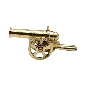 Модель Cannon Декоративная мини-пушка из цельной латуни для внутренней полки в гостиной