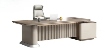 Модная Современная комбинация офисного стола и стула генерального менеджера, Большая Скамейка-мебель