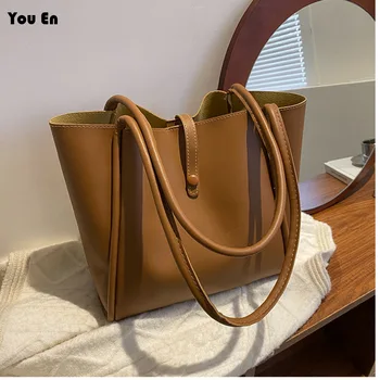 Модная сумка через плечо, женская новая сумка для отдыха, путешествий, покупок, ретро простая и портативная сумка-тоут большой емкости