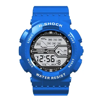 Модные водонепроницаемые мужские часы с цифровым секундомером для мальчиков, резиновые спортивные наручные часы с датой, бесплатная доставка, товары для мужчин, мужские часы
