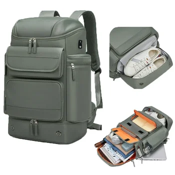 Мужской деловой рюкзак для путешествий, водонепроницаемый 16-дюймовый рюкзак для ноутбука, мужская походная дорожная сумка большой емкости, мужские модные рюкзаки