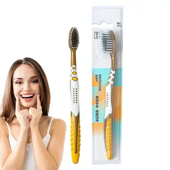 Набор зубных щеток для путешествий, мягкая щетина для чистки зубов, Мягкая зубная нить, чувствительная мягкая зубная щетка для семьи, женщин и