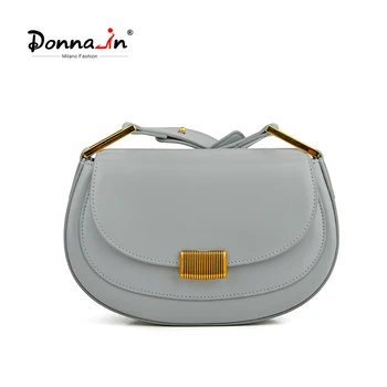 Наплечная сумка Donna из воловьей кожи с золотым металлическим замком и регулируемым ремнем, элегантные модные сумки через плечо