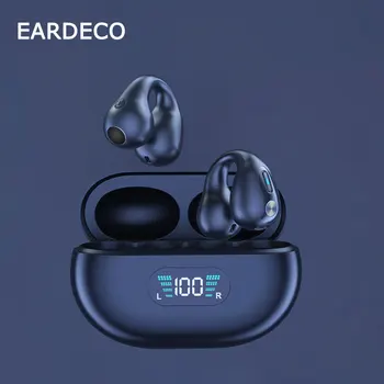 Наушники EARDECO Air Conductive Bluetooth 5.3 Спортивные Водонепроницаемые Светодиодные Беспроводные наушники Стереонаушники HiFi с открытыми ушами