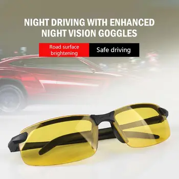 Очки ночного видения Мужские солнцезащитные очки для защиты от водителя Женские Очки для рыбалки на открытом воздухе с бликами Спортивные мужские очки Night a U3D4
