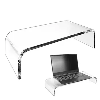 Подставка для монитора для стола, прозрачный держатель для ноутбука, подставка для компьютера, подставка для хранения на столе, настольный органайзер для хранения ноутбука с экраном