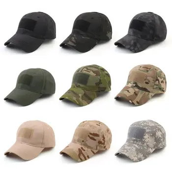 Регулируемая камуфляжная кепка, Тактическая Военная кепка для альпинизма, верховой езды, рыбалки, солнцезащитная кепка, бейсболка, подходящая для головы 55-61 см