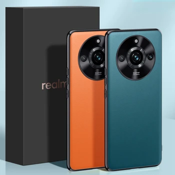 Роскошный Кожаный Чехол Для телефона Realme 11 Pro Plus, Матовый Чехол С полной защитой камеры, Чехол Для Realme 11 Pro 5G Realme11 Coque