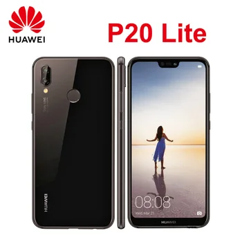 Смартфон Huawei P20 Lite Android 5,84 дюйма, 4 ГБ оперативной памяти, 128 ГБ ПЗУ, мобильные телефоны, сеть 4G, 16 МП + 24 Мп, Глобальная Пзу для мобильных телефонов Google