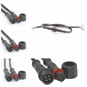 Соединитель светодиодного водонепроницаемого кабеля от мужчины к женщине, соединитель светодиода, водонепроницаемая стыковочная линия для светодиодных лент, осветительных приборов