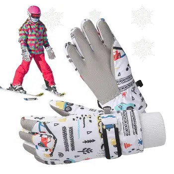 Термальные лыжные перчатки, варежки, утолщенные ветрозащитные перчатки, противоскользящее теплое зимнее снаряжение для сноуборда, катания на лыжах, альпинизма, бега