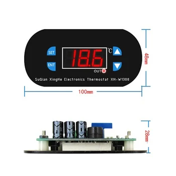 Термостат 220 В, цифровой регулятор температуры, переключатель контроля температуры, Контроль температуры, сигнализация температуры