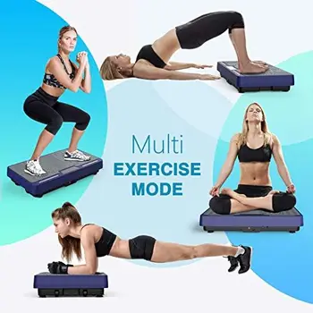 Тренажер с вибропластиной - вибрационная платформа для тренировки всего тела, лимфодренажный тренажер для похудения, домашний фитнес