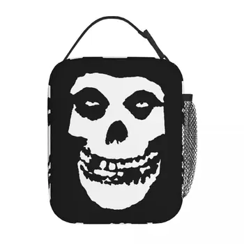 Утепленная сумка для ланча Skull Misfits, Термосумка, Многоразовая Большая сумка-тоут, Ланч-бокс для мужчин и женщин, Офисный Пикник