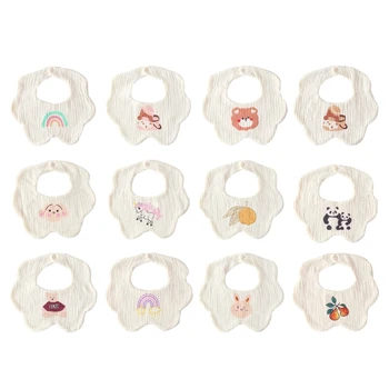 Шесть слоев хлопчатобумажной марли, полотенце для слюны, нагрудник для кормления новорожденных от 0 до 2 лет
